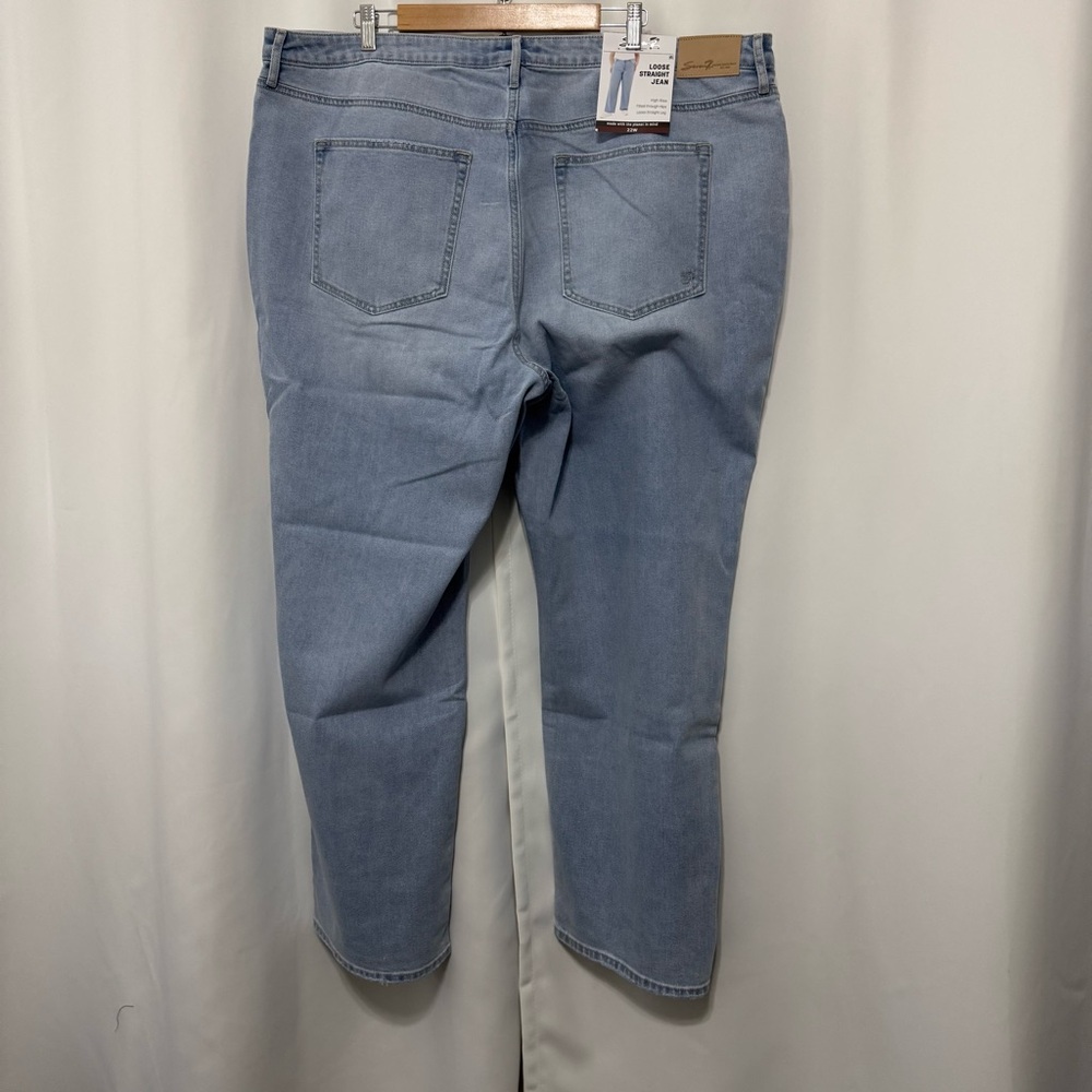 Seven7 Women’s Loose Straight High Rise Jeans Plus Size: 22W - Picture 6 of 10